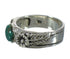 Southwestern Turquoise Authentic Sterling Silver Flower Ring Size 6-1/2 YX91679